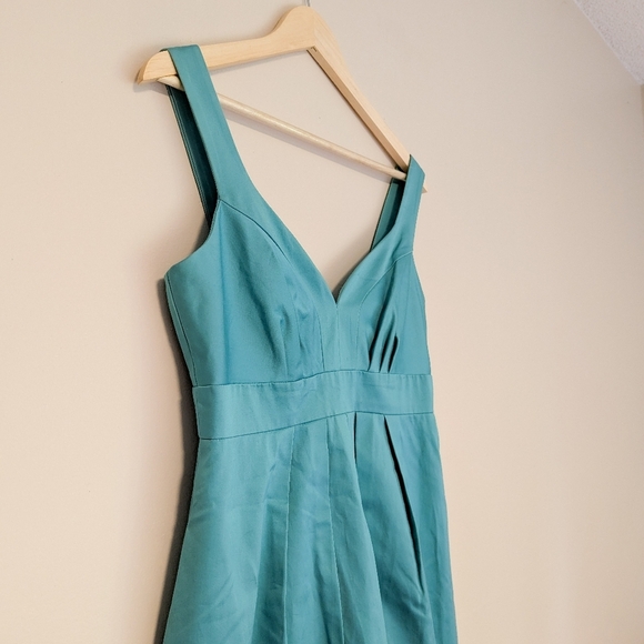 David's Bridal Teal Sweetheart Dress - Picture 4 of 4